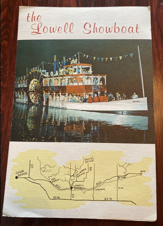 Lowell Showboat VI - Postcard (newer photo)